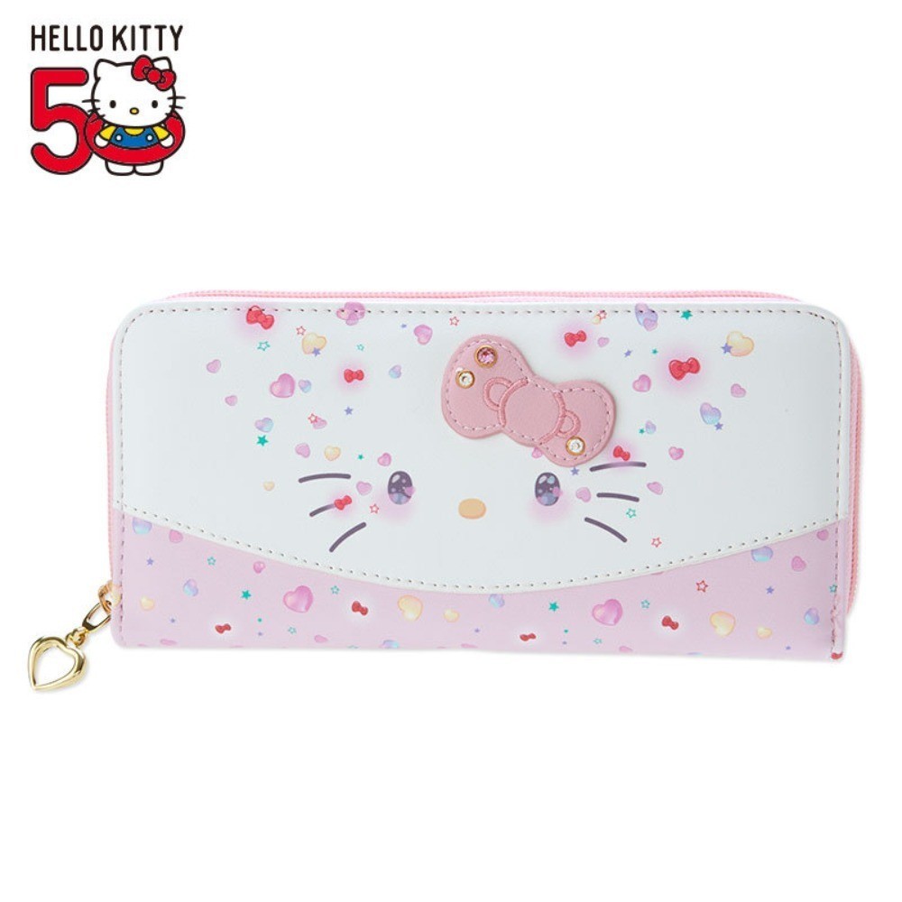 ใหม่ 50th Anniversary Limited Casual Long Wallet Cat Shape Zipper Buckle Card Holder Leather