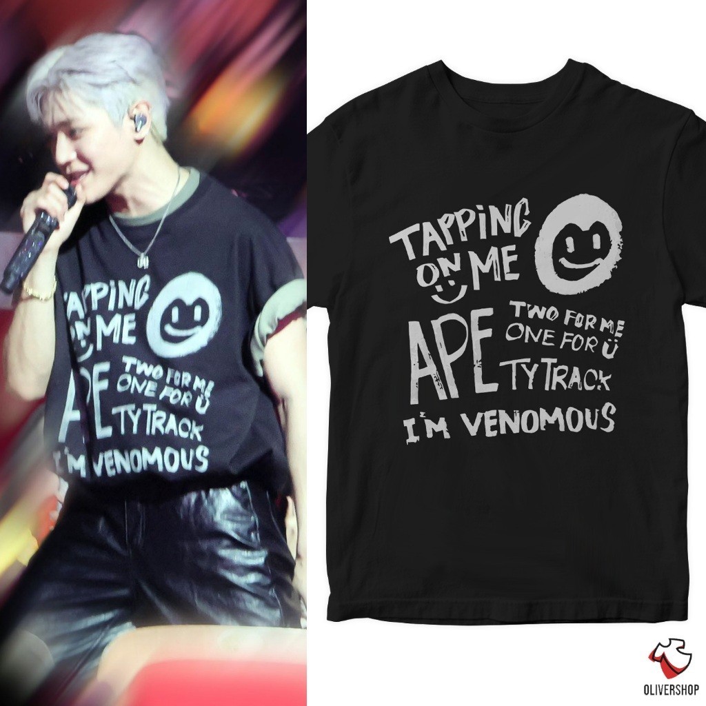 (🔥เสื้อยืดพิมพ์ลาย🔥)Baju Kaos kpop nct Taeyong ty track tanp on me - tshirt กองทัพ nctzen kpop สไตล์