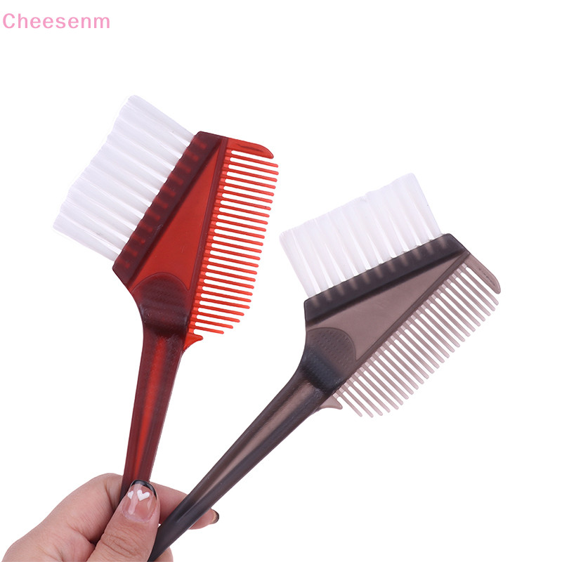 Cheenm Pro Salon หวีแปรงย้อมสีพลาสติกสําหรับตัดผมและจัดแต่งทรงผมในซาลอน TH
