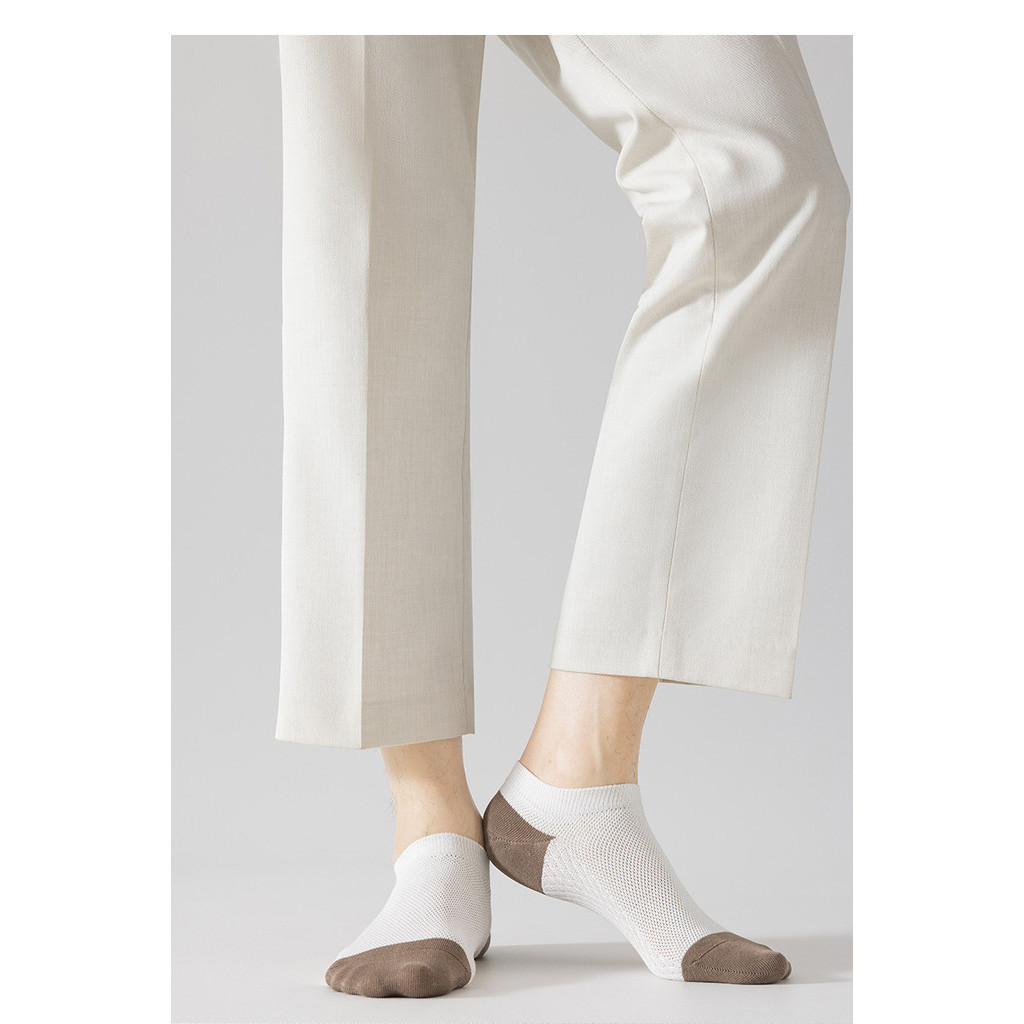 พร้อมส่ง : ถุงเท้า 5 คู่ ข้อสั้น ลายเอฟวี่เดย์ลุค โทนน้ำตาลเข้มๆเท่ๆ สวยน่ารัก เนื้อผ้านุ่ม แฟชั่น - รูปที่ 5