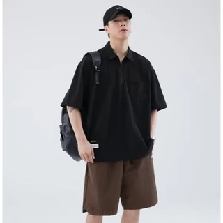 【พร้อมส่งในไทย】เสื้อผู้ชายไซส์ใหญ่ 4XL–8XL สีดำ ทรงหลวม ไม่รัด ใส่สบาย