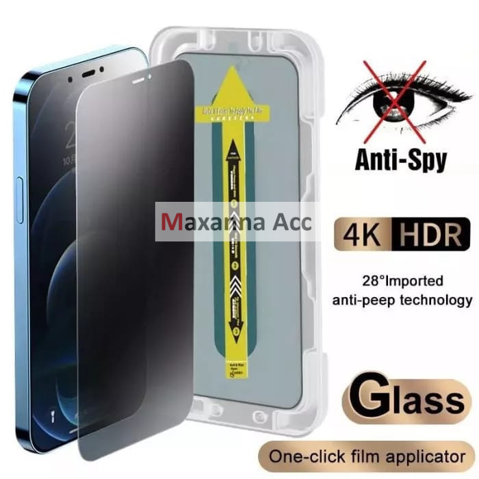 [MAXNA] ANTI SPY TEMPERED GLASS SUPERFIT / TEMPERED GLASS ANTI SPY SUPERFIT EASY AND EASY TO INSTALL