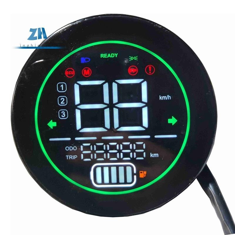 ไฟฟ้าจักรยาน Speedometer สกู๊ตเตอร์ Dashboard ตัวบ่งชี้ 48V 60V 72V แบตเตอรี่ตะกั่วกรด LED เครื่องมือจอแสดงผล