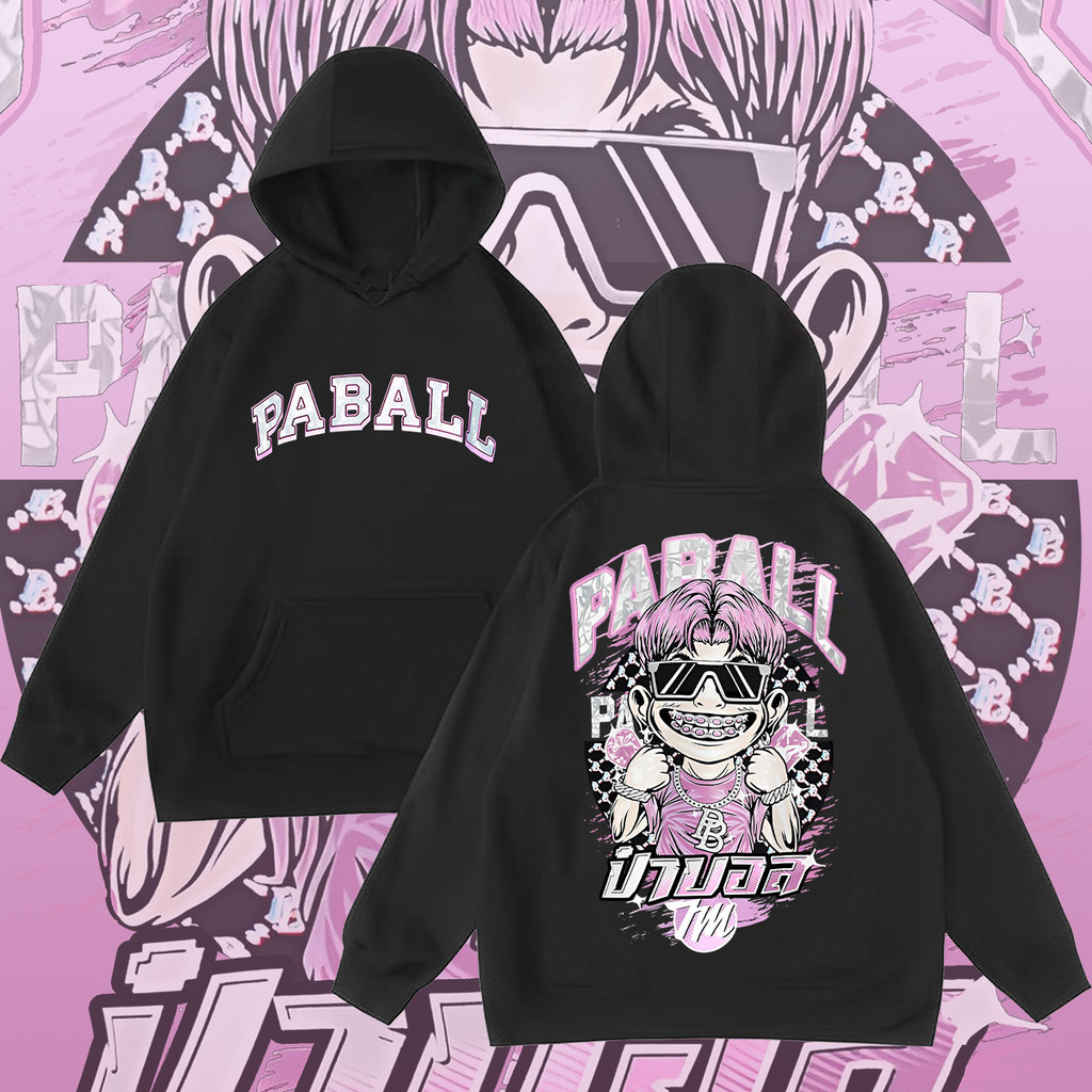 เสื้อฮู้ดแขนยาวป๋าบอล PABALL เสื้อฮู้ดแขนยาวอป๋าบอล#ใส่ขับรถ ออกทริป เล่นกีฬาได้ ลายสวยผ้าดี ตรงปกที่สุด ลิขสิทธิ์ดั้งเดิม
