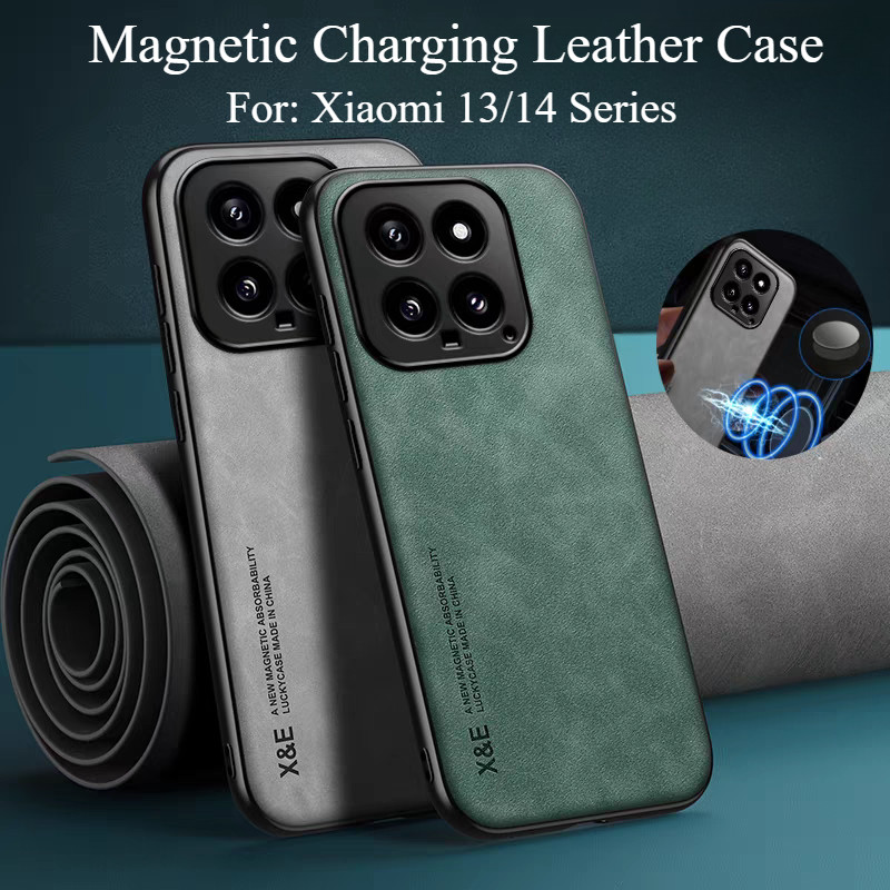 Comfortable feel Suede Magnetic Charging เคส Xiaomi 14T 13T 13 14 Pro เคสโทรศัพท์ Mi13 Mi14 Ultra Ca