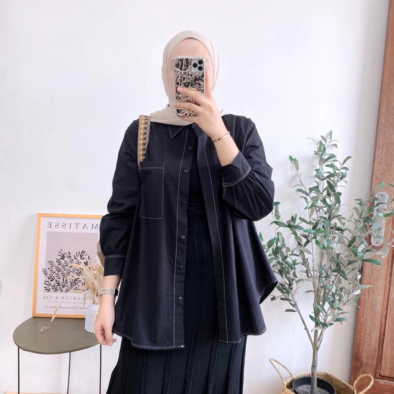 WILLSHA - ZFS CASUAL WOMENS BLOUSE CURENT LOLITA / HALDA SHIRT / SIMPLE OUTFIT LATEST WOMENS BLOUSE 
