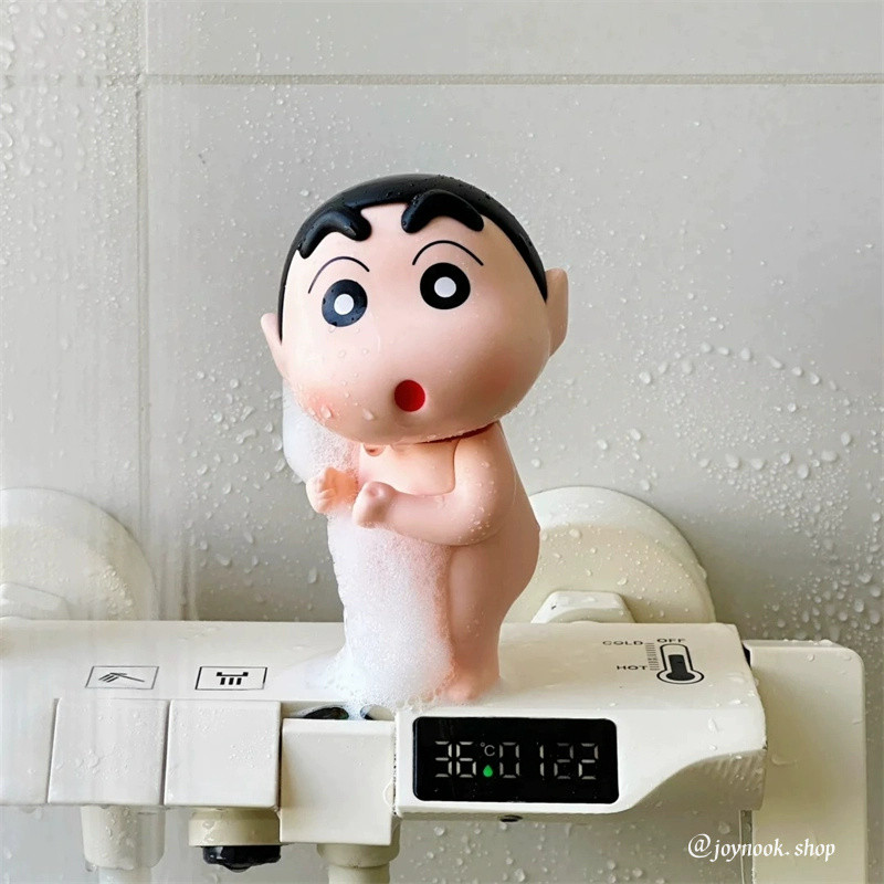 ครีดอาบน้ำชินจัง ของตกแต่งน่ารัก อุปกรณ์อ่างล้างหน้า ของขวัญตกแต่งบ้าน