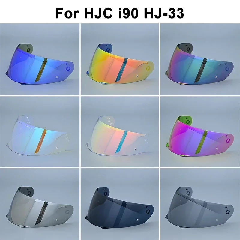 [ReadyStock] กระบังหน้าสำหรับหมวกกันน็อคมอเตอร์ไซค์ HJC HJ-33 I90 เปลี่ยนเลนส์ ป้องกันรังสี UV อุปกรณ์เสริมหน้ากากสีสันสดใส