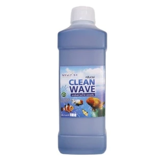 Clean Wave สูตร 2in1 ลดคลอลีน ปรับสภาพน้ำประปา ให้เหมาะกับการเลี้ยงปลา และใสสะอาด