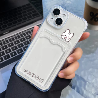 Card Holder เคส For iPhone 13 Pro Max 11 14 15 16 17 Air 12 XR X Xs 7 8 Plus 16promax 15promax TPU เคสโทรศัพท์มือถือ