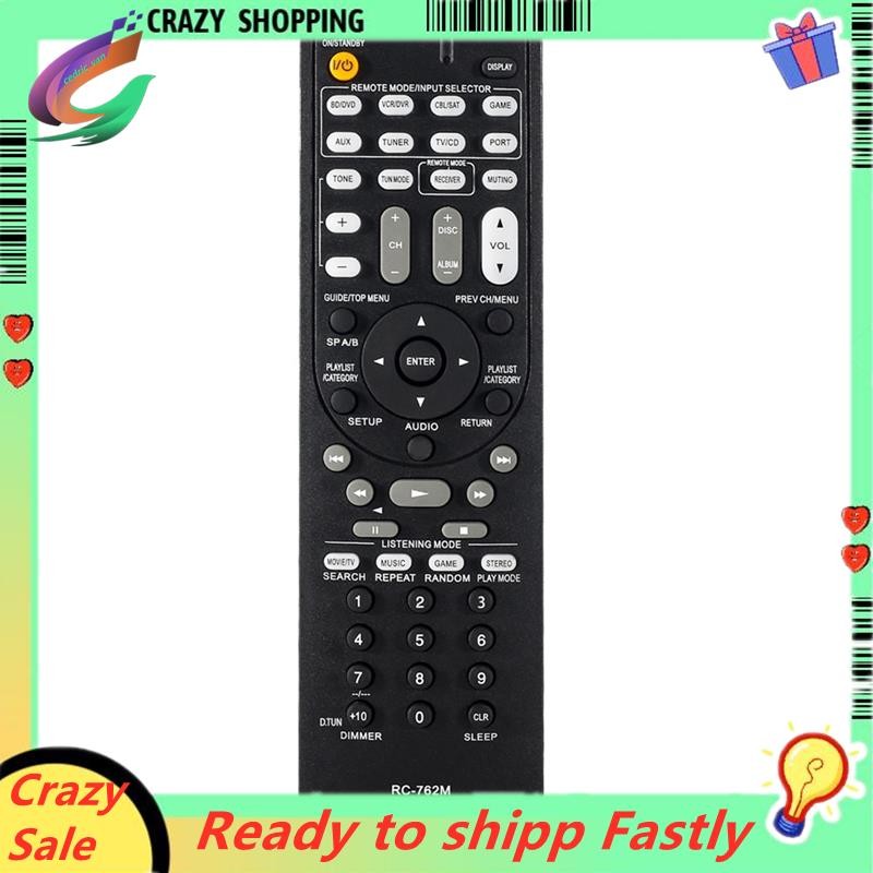 1 ชิ้นรีโมทคอนโทรลเปลี่ยน RC-762M อุปกรณ์เสริมสําหรับ Onkyo AV ตัวรับสัญญาณ HT-R380 HT-R290 HT-R390 