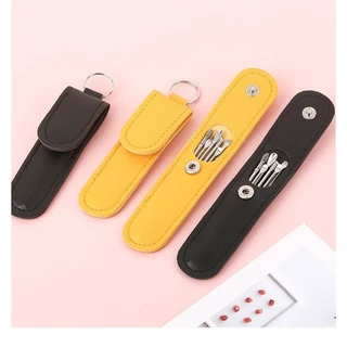 ชุดไม้แคะหูสแตนเลสทางการแพทย์6in1(6ชิ้น/ชุด)พร้อมเคสกระเป๋าใส่ ที่แคะหู อุปกรณ์แคะหู ชุดแคะหู ไม้แคะหูแท้ อุปกรณ์แคะหู