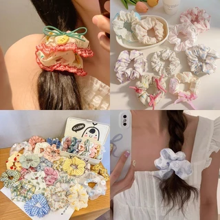 2025 สไตล์ใหม่น่ารักลูกไม้ Scrunchy ผม Tie ผม Tie