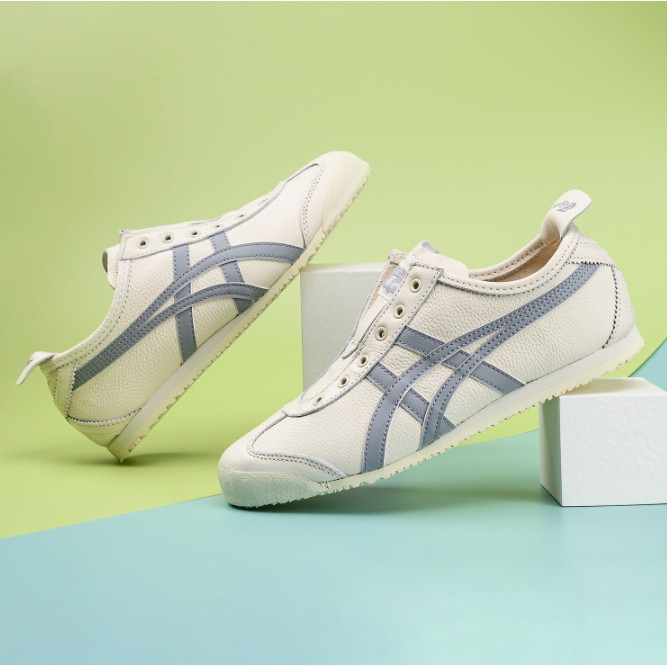 Onitsuka MEXICO 66 Onitsuka (หนังชั้นแรกคุณภาพสูง) รองเท้าผ้าใบลําลองคลาสสิกรองเท้าวิ่งผู้ชาย/รองเท้าแฟชั่นสตรี (จัดส่งฟรี)
