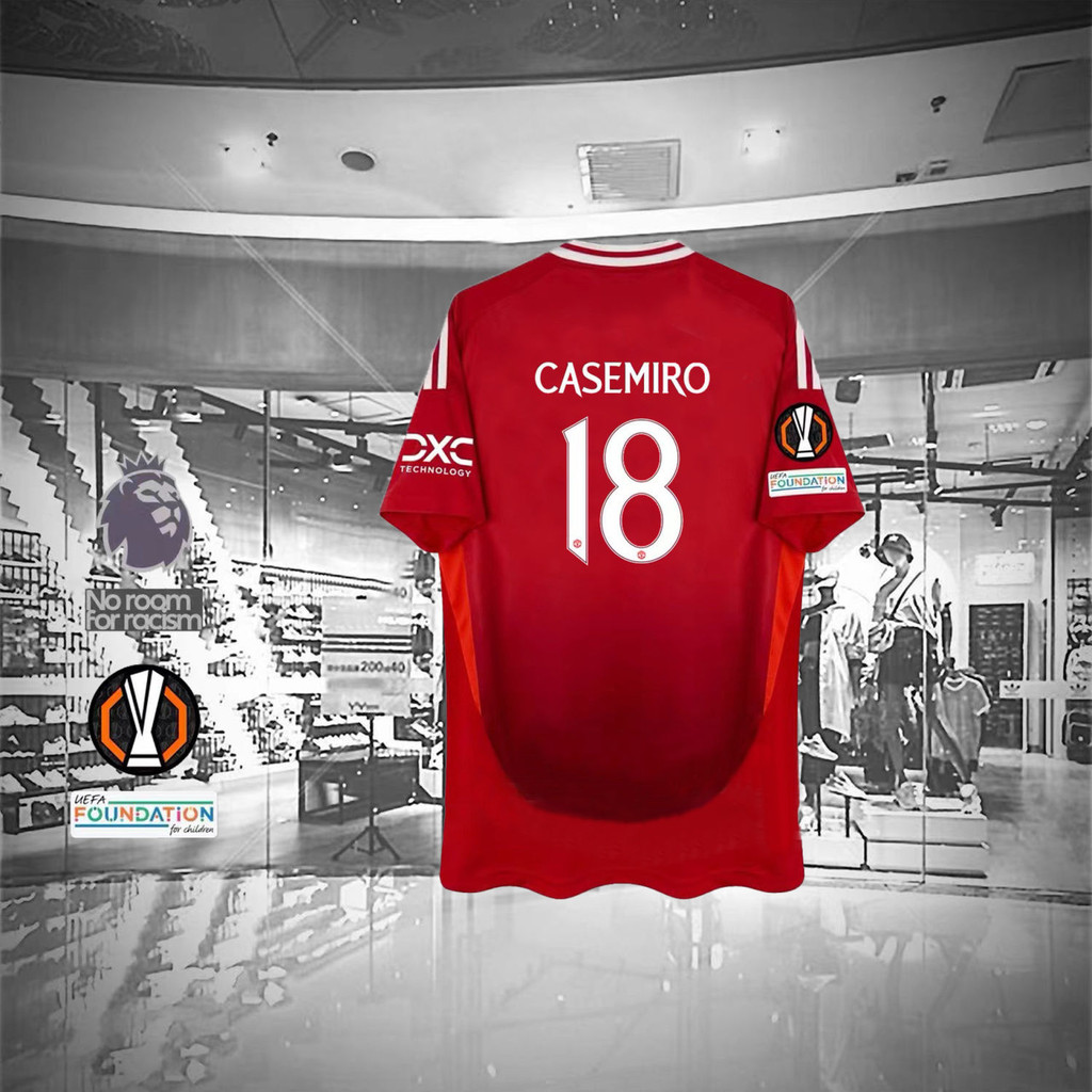 2025 ใหม่ Football Club Training 24 25 Manchester United EUROPA LEAGUE Home พิมพ์ชื่อหมายเลขแฟนฟุตบอ