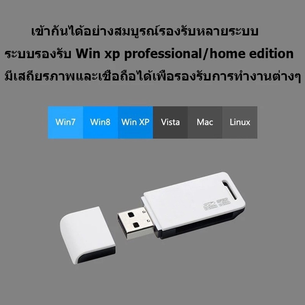 การ์ดรีดเดอร์ รองรับ TF Card และ SD Card เครื่องอ่านการ์ด Type-C Mini Type 2 in1 ความเร็วสูง สําหรับ