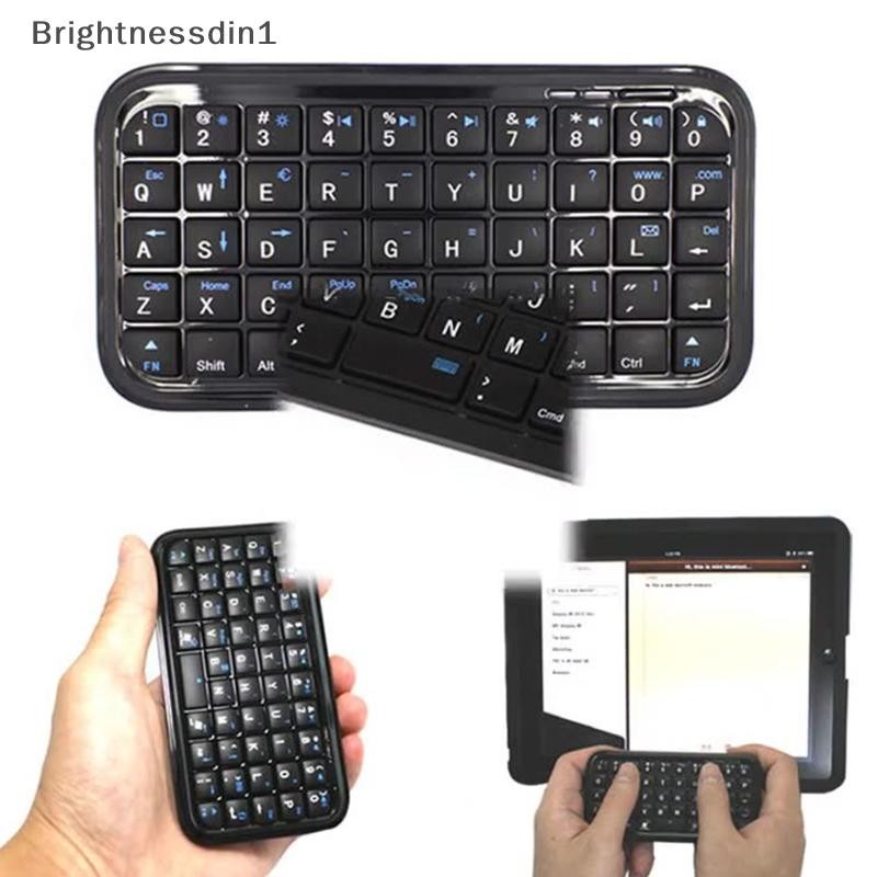 [Brightnessdin1] ชาร์จ Type-C 3.0 คีย์บอร์ด Slim ไร้สายพ็อกเก็ตปุ่มกดแบบพกพา 49 คีย์คีย์บอร์ดสําหรับแท็บเล็ตสมาร์ทโฟน Boutique