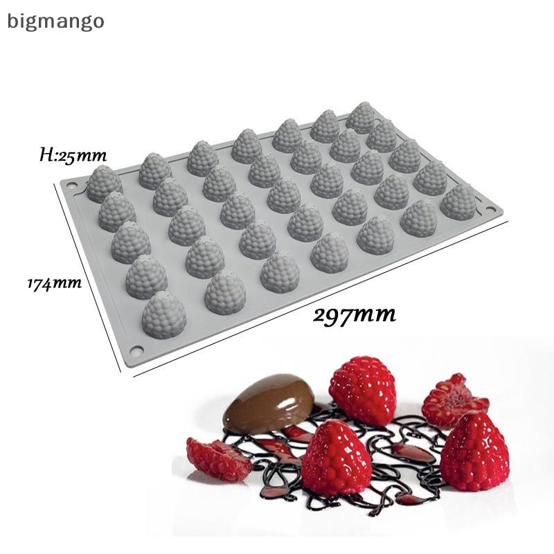 [bigmango] 1 PC 35 Cavity แครนเบอร์รี่แม่พิมพ์ซิลิโคน DIY เค้กราสเบอร์รี่สตรอเบอร์รี่ขนมตกแต่ง Mould Fondant Pastry Baking Mold สต็อกใหม่
