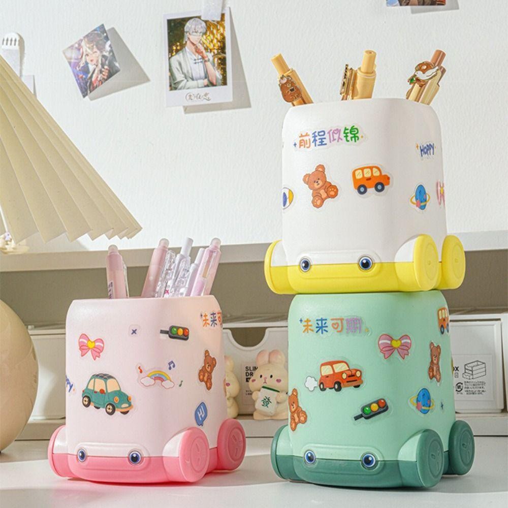 ต้อง ที่ใส่ปากกา,ความจุขนาดใหญ่รถรูปร่างภาชนะปากกา,มัลติฟังก์ชั่สก์ท็อปออแกไนเซอร์โรงเรียนสํานักงาน - รูปที่ 4