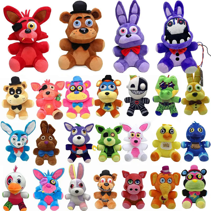 18 CM Five Night At Freddy Fnaf Cute Plush Toys Game Doll Bonnie Bear Foxy Cartoon Stuffed Dolls Fre