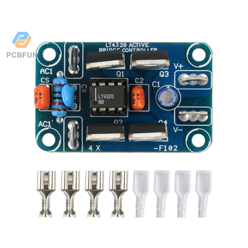 Pcbfun AC 7-40V Ideal Diode Rectifier Bridge โมดูล Lt4320 Class A เครื่องขยายเสียงสําหรับ Jlh1969 อั