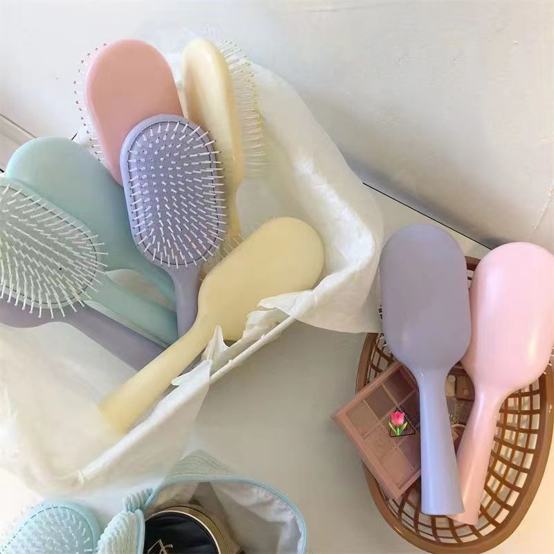 หวี หวีเบาะลม หวีแปรง สีสวยน่ารัก ด้ามใหญ่ ไม่กินผม มี 4 สีพาสเทลให้เลือก พร้อมส่ง - รูปที่ 3