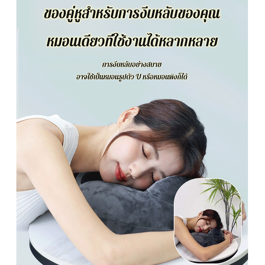 หมอนรองคออัตโนมัติเป่าลม3วิ/ถอดซักได้+ปรับนุ่มระดับNASA/ใช้เดินทาง-ขับรถ/หมอนรองคอเป่าลมแบบพกพาที่ถอดทำความสะอาดได้