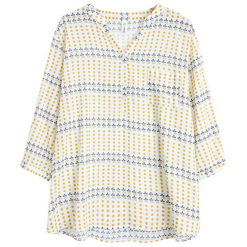 Dahong เสื้อแขนสั้นพิมพ์ลายดอกไม้ รุ่น 99052 thumbnail 10