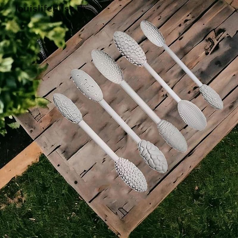 Louislifebliss Texture ชุดเครื่องมือสําหรับ Clay Art, Oval Clay Modeling Pattern Rollers Kit, Clay Texture Rolling Emboss ลายสก๊อตลูกกลิ้งมือ,การสร้างแบบจําลอง Sticks สําหรับงานฝีมือ DIY (เดี่ยว - รูปที่ 7