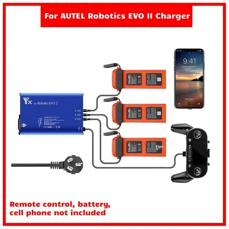 ใหม่สำหรับ AUTEL Robotics EVO II PRO Charger 5 In 1แบตเตอรี่ Butler อุปกรณ์เสริม EVO 2 Charger IFFG