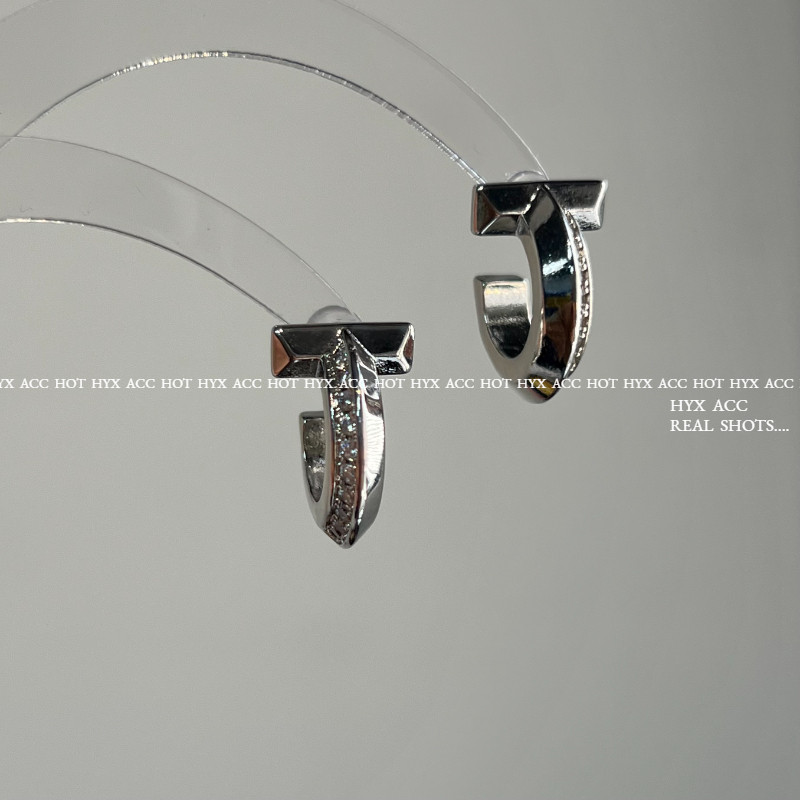 ต่างหูผู้หญิง High-end Simple Shiny Zircon [T] ต่างหู - รูปที่ 4