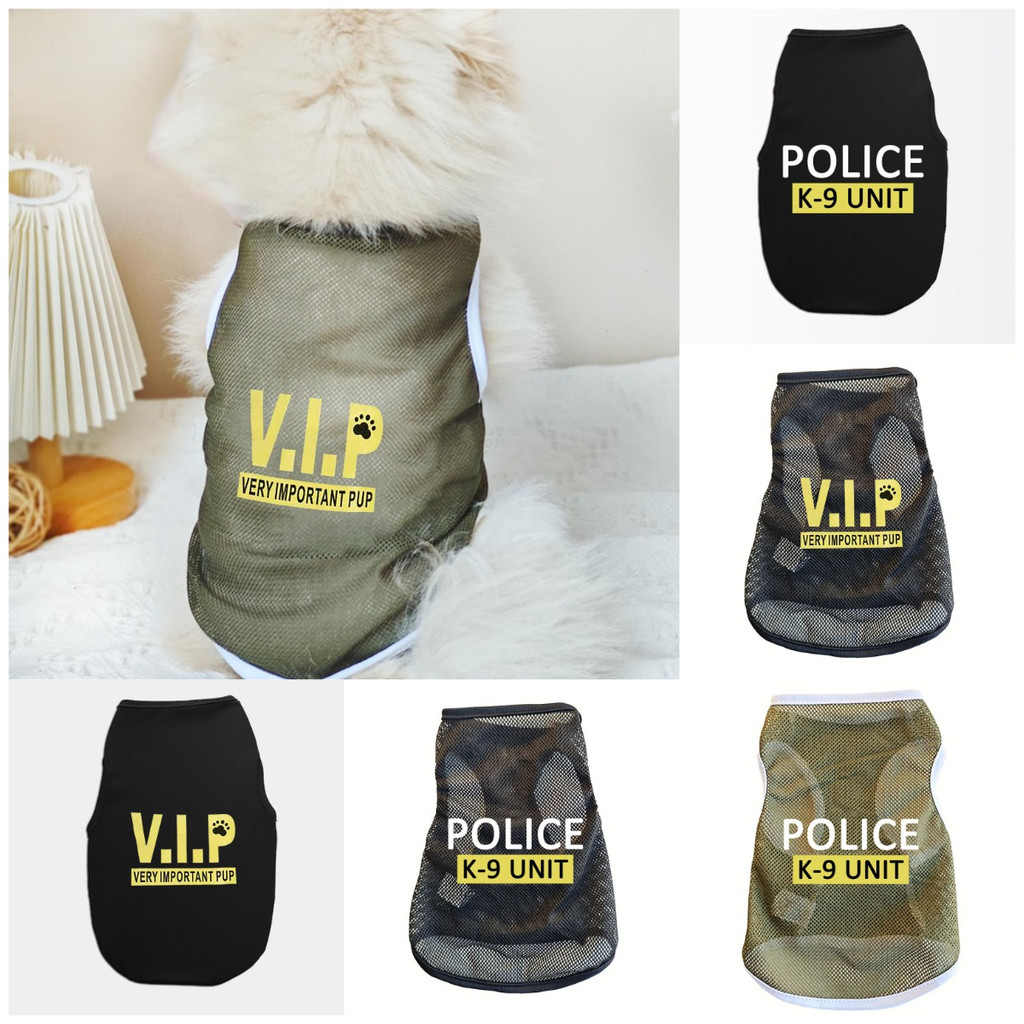 ✨ มาใหม่ ✨ S-2xl Pet VIP/Dog Claw Pattern พิมพ์เสื้อกั๊กสุนัขแฟชั่นอินเทรนด์เสื้อผ้าสุนัข