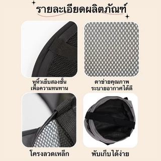 laundry basket ตะกร้าใส่ผ้าพับได้ แบบตาข่ายยืดหยุ่นจุ นจุของได้เยอะ ม แข็งแรง ทนทาน