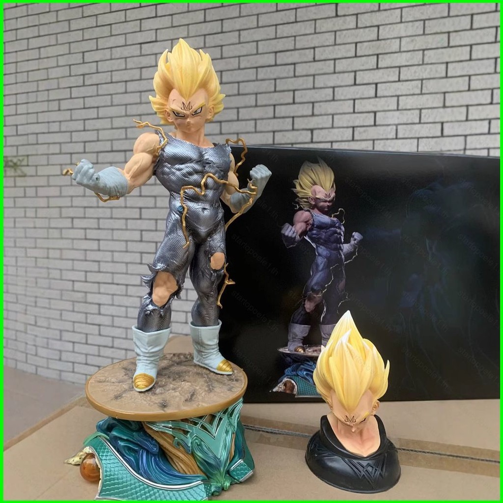 St1 Dragon Ball Action Figure SuperSaiyan Demonization Bejita Yonsei ท่ายืนตุ๊กตาสองหัว
