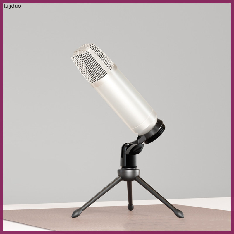 4 ชิ้น Mic Holder Clamp Stand คลิปไมโครโฟนแปลงวงเล็บ 9x4 ซม.พลาสติกสีดํา taijduo