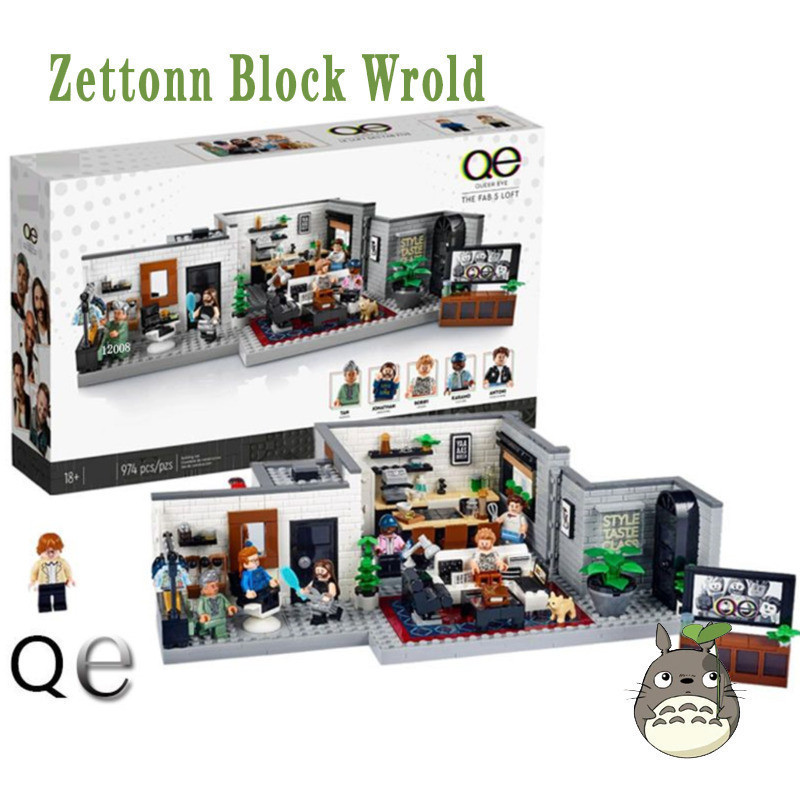 Zettonn Hobby Z ZH2X เข้ากันได้กับ 10291 Queer Eye – The Fab 5 Loft Building blocks EQ1