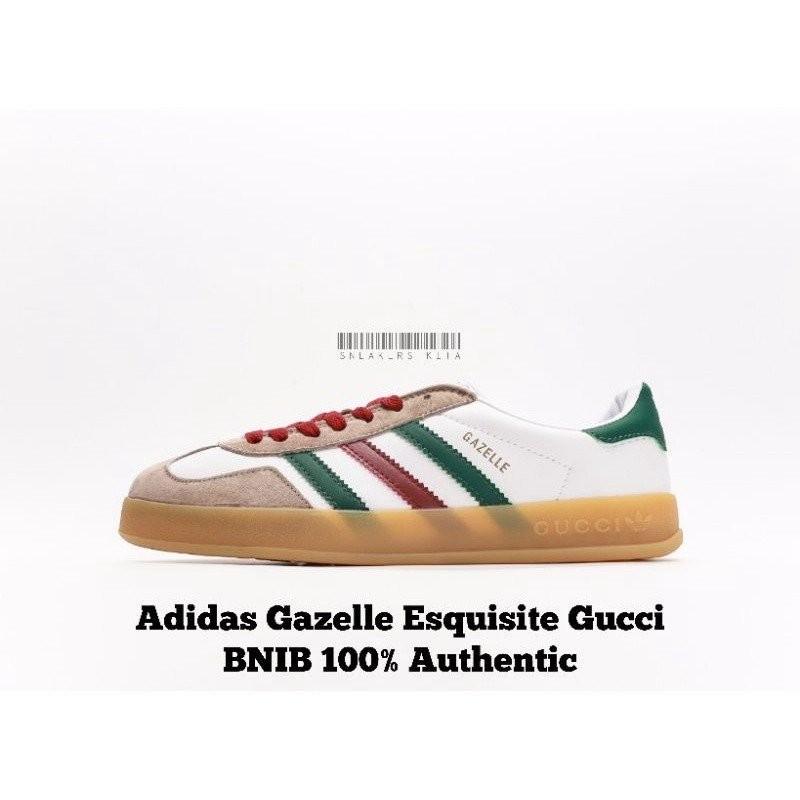 Adidas Gazelle esquiste Gucci / Adidas Gucci bnib ของแท้ 100% 9K7T