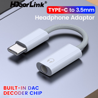Hdoorlink อะแดปเตอร์แจ็คหูฟัง USB Type C 3.5 USB C เป็นหูฟัง…