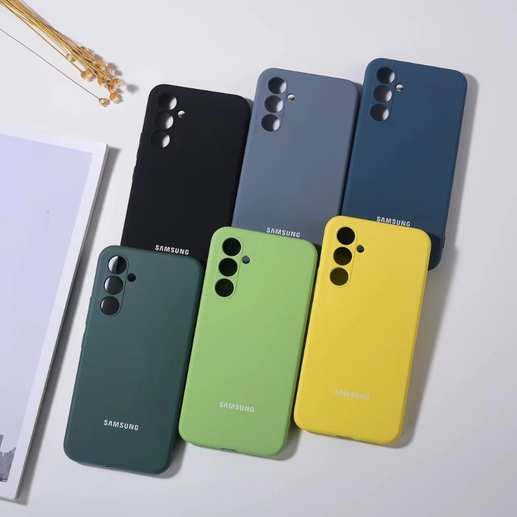 เคสซิลิโคนนิ่ม ทนทาน สําหรับ Samsung Galaxy A55 A35 A15 A34 A54