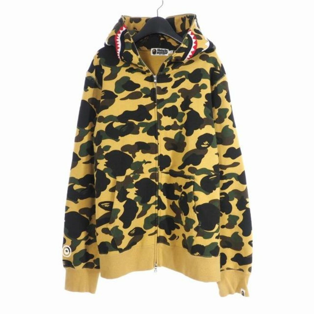 A Bathing Ape A Bathing Ape First Camo Shark Hoodie Direct from Japan Secondhand