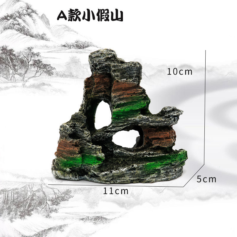 เครื่องประดับ หินเรซิ่นจําลอง สําหรับตกแต่งตู้ปลา - รูปที่ 5