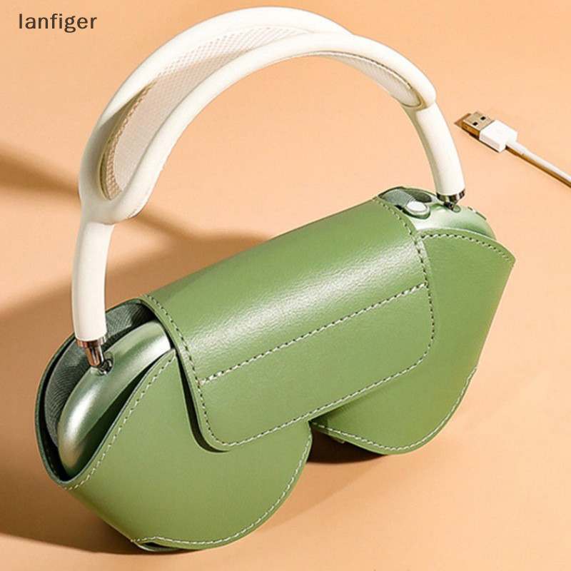 Lanf เคสหนังนิ่ม กันตก กันรอยขีดข่วน สําหรับหูฟัง Airpods Max EN