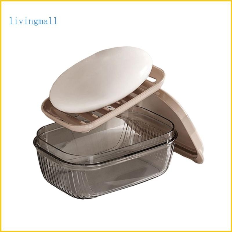Livi กล่องเก็บสบู่ พร้อมฝาปิด ทนทาน