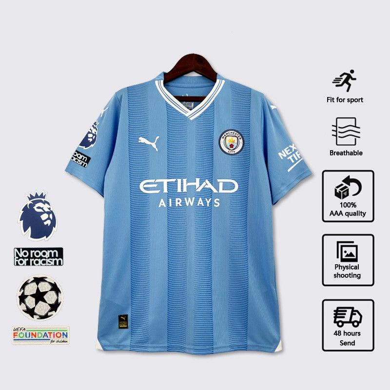 Man City version jersey kit 23/24 Fans S-4XL Man City version jersey kit 23/24 Fans S-4XL สามารถเพิ ่ มชื ่ อและหมายเลขได ้