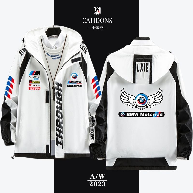 เสื้อแจ็กเก็ตขี่จักรยาน BMW MPOWER สําหรับผู้ชาย และผู้หญิง