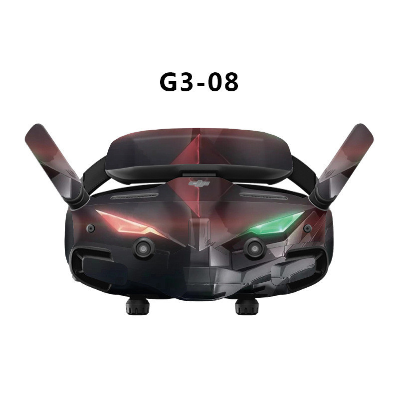 สติกเกอร ์ สีเหมาะสําหรับ DJI Goggles 3 ผ ่ านเครื ่ องบินเที ่ ยวบินแว ่ นตารีโมทคอนโทรลชุดสติกเกอร ์ รูปแบบที ่ ไม ่ ซ ้ ํากัน
