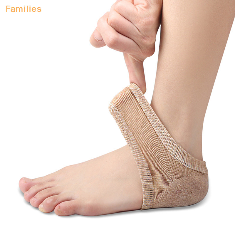 Families &gt; เจลซิลิโคน Heel Protector Sleeve Heel Pads Heel Cups Plantar Fasciitis Support Feet Care Skin Repair Cushion ถุงเท ้ าครึ ่ งหลาได ้ ดี