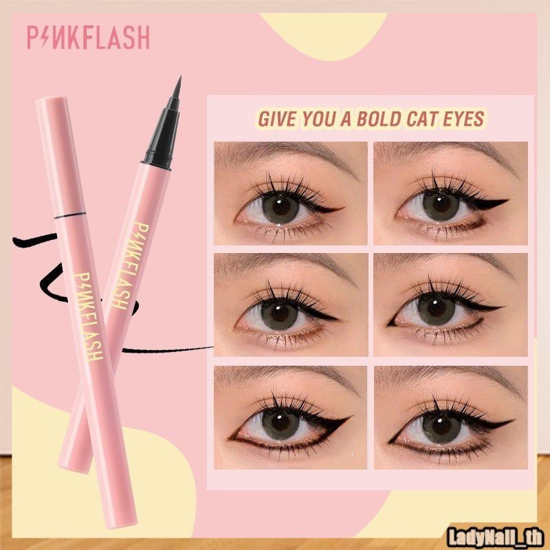 Pinkflash OhMyLine อายไลเนอร ์ กันน ้ ําติดทนนานเม ็ ดสีติดทนนานกันน ้ ําความโหดร ้ ายฟรี Smooth Ink Output นุ ่ มไม ่ ได ้ อย ่ างง ่ ายดายส ้ อม 2 สีอายไลเนอร ์