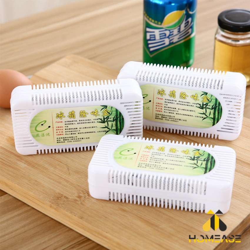 HA กล่องถ่านไม้ไผ่กําจัดกลิ่นสําหรับตู้เย็น  Deodorant box ราคา ถูกที่สุด ดีลบีเคเค แกลเลอรีภาพที่ 3