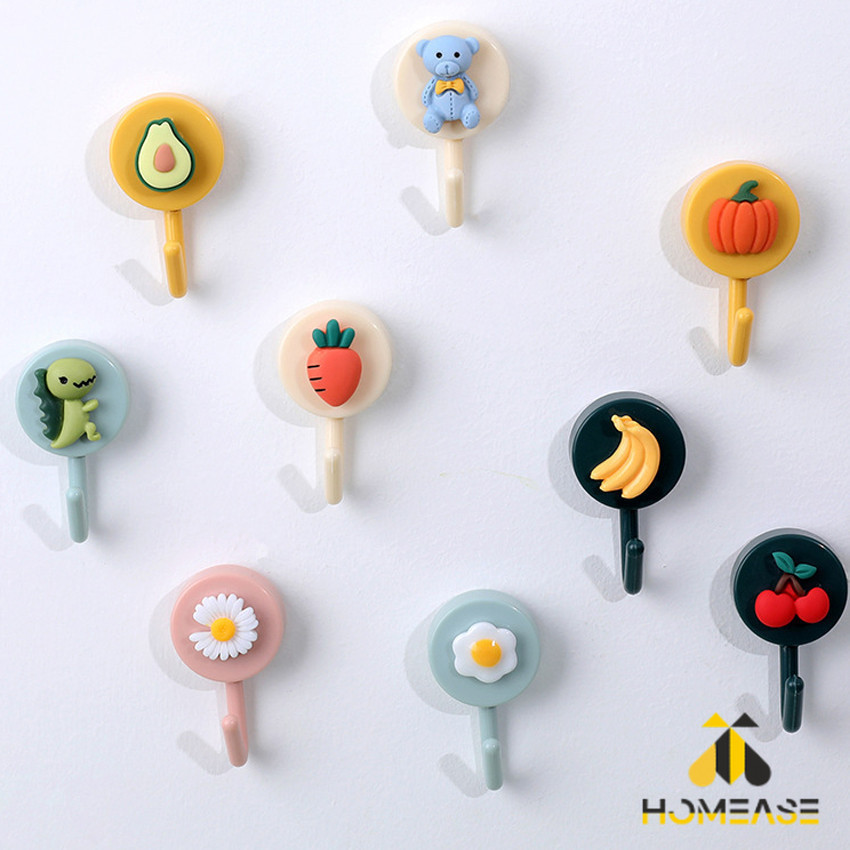 HA ตะขอแขวนติดผนัง ลายการ์ตูนน่ารัก 3D Cartoon coat hook